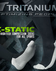 eXtend X-static – Kompressio- ja hoitosukat – Paineluokka 1 – Musta/harmaa