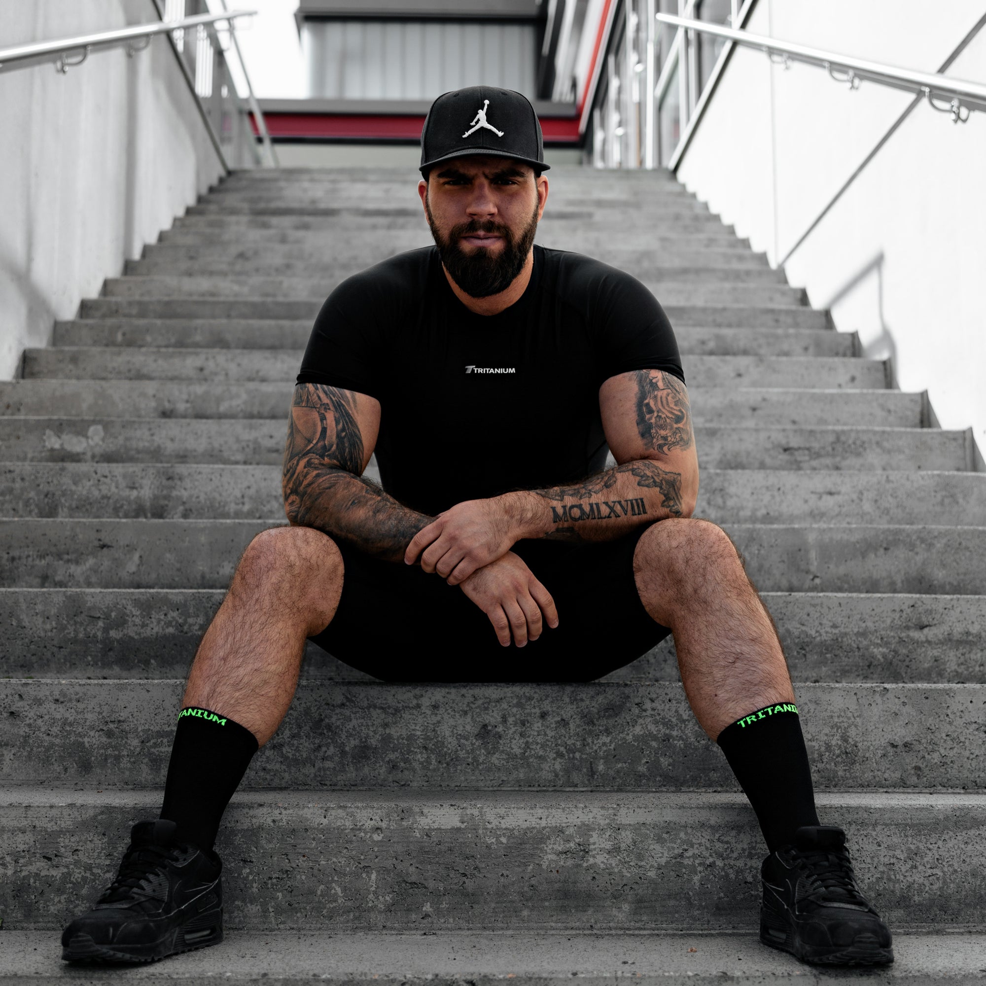 eXtend Ankle - Compression and care socks - Pressure class 2 - Black/lime