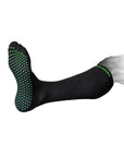 eXtend Grip – Kompressio- ja hoitosukat pitopohjalla – Paineluokka 2 – Musta/lime.
