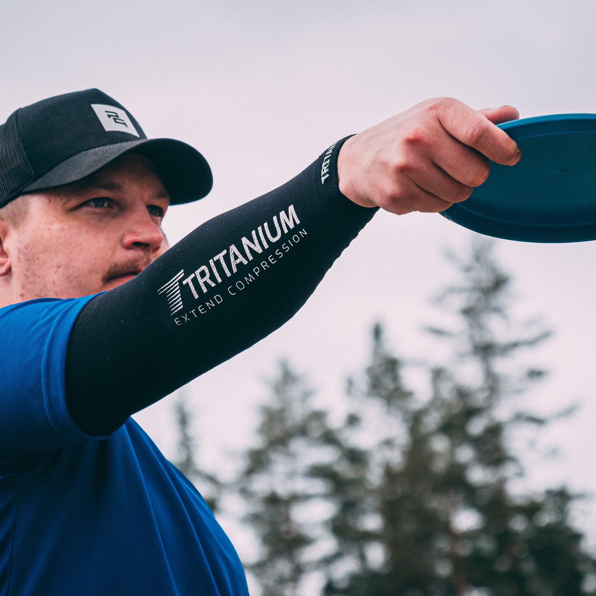 Tritanium compression products for frisbee golf