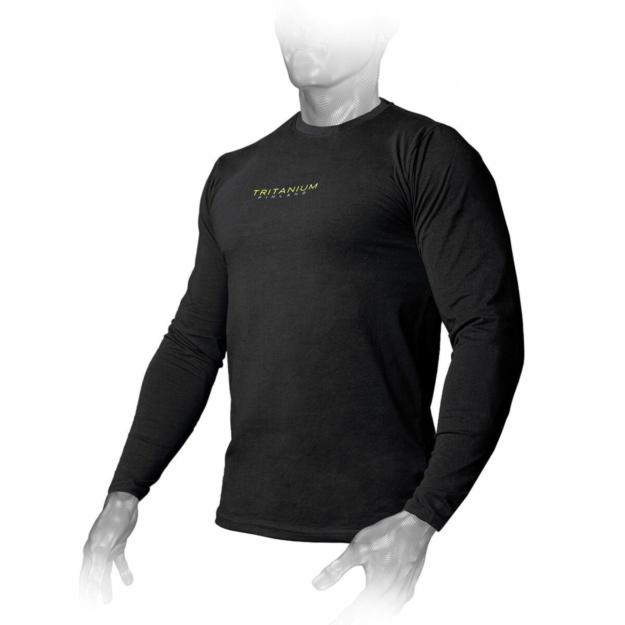 Core - Men's long-sleeved shirt - Black.