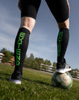 eXtend High - Compression socks - Black / Lime