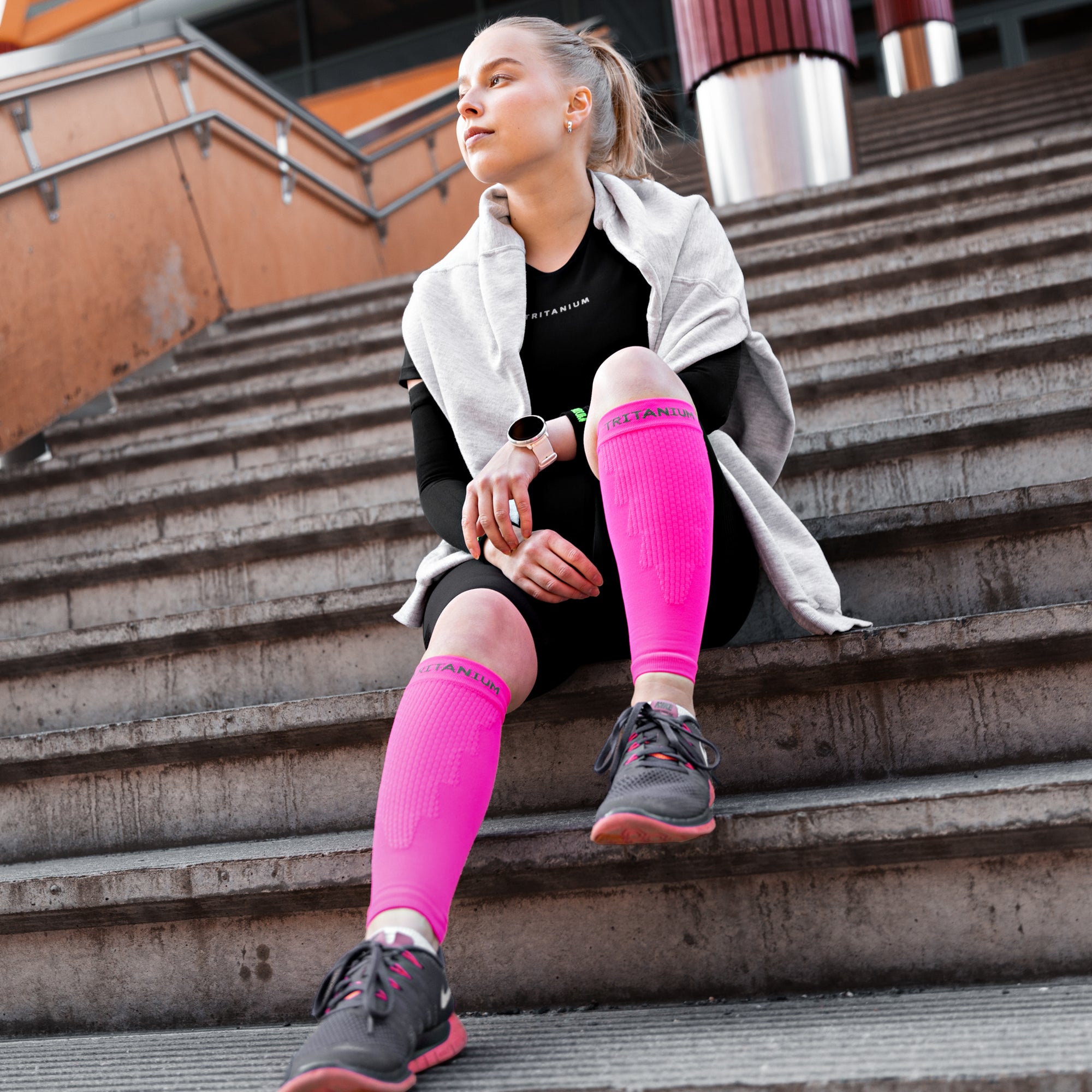 eXtend High - Compression gaiters - Pink.