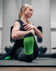 eXtend Ankle - Compression and care socks - Pressure class 2 - Black/lime