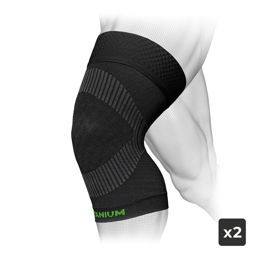 eXtend High - Compression knee braces for work - Black - x2