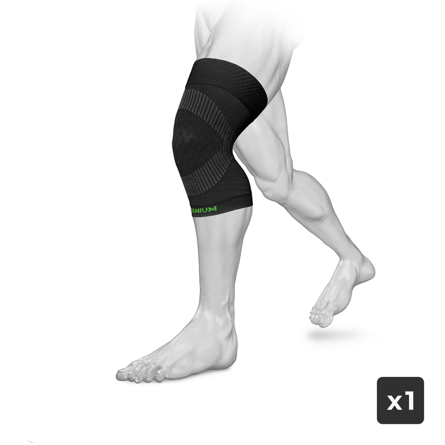 eXtend High - Compression knee support for work - Black - x1