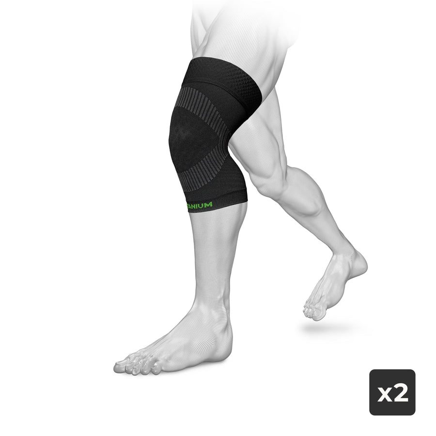eXtend High - Compression knee braces for work - Black - x2