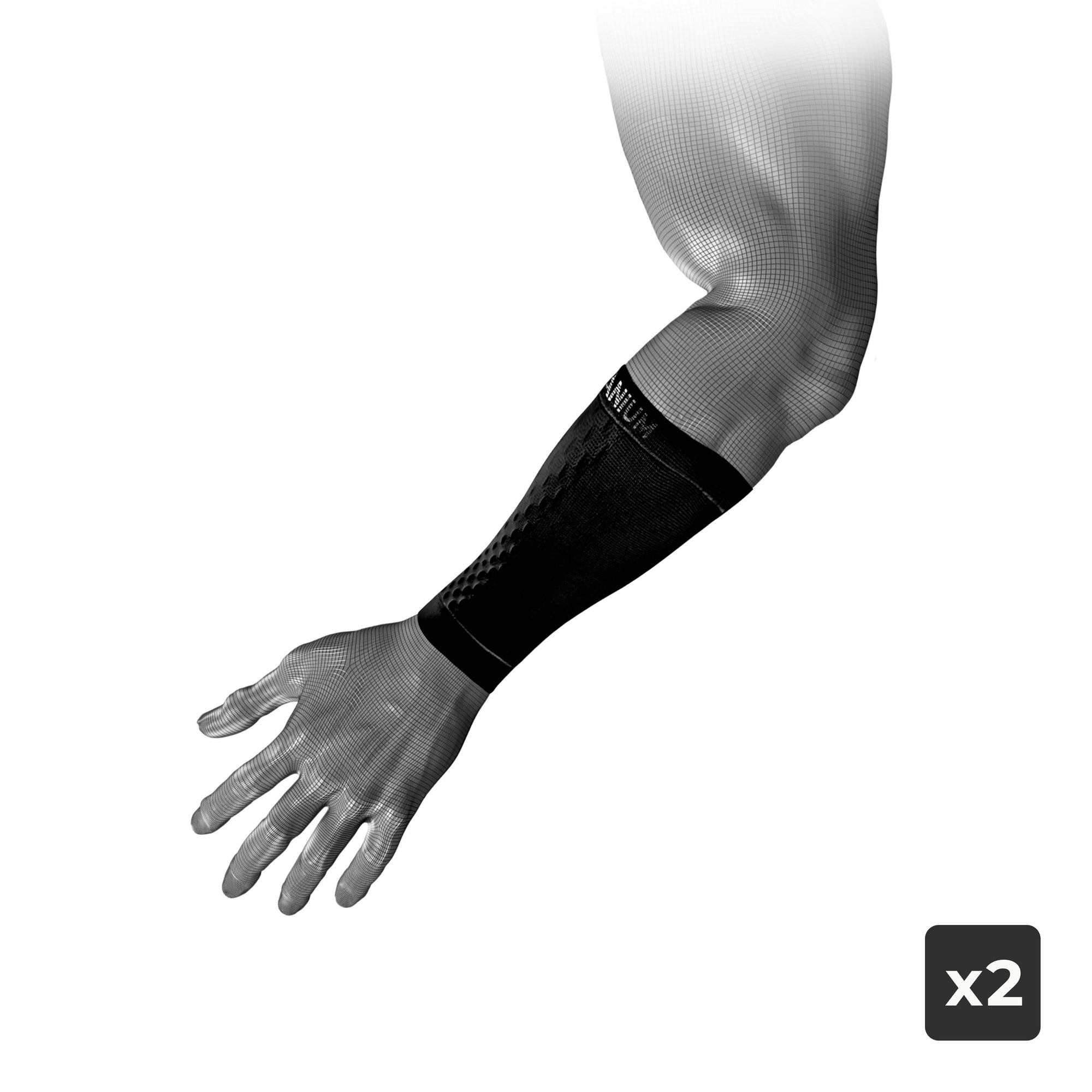 eXtend High - Compression Wrist Support - Black - x2