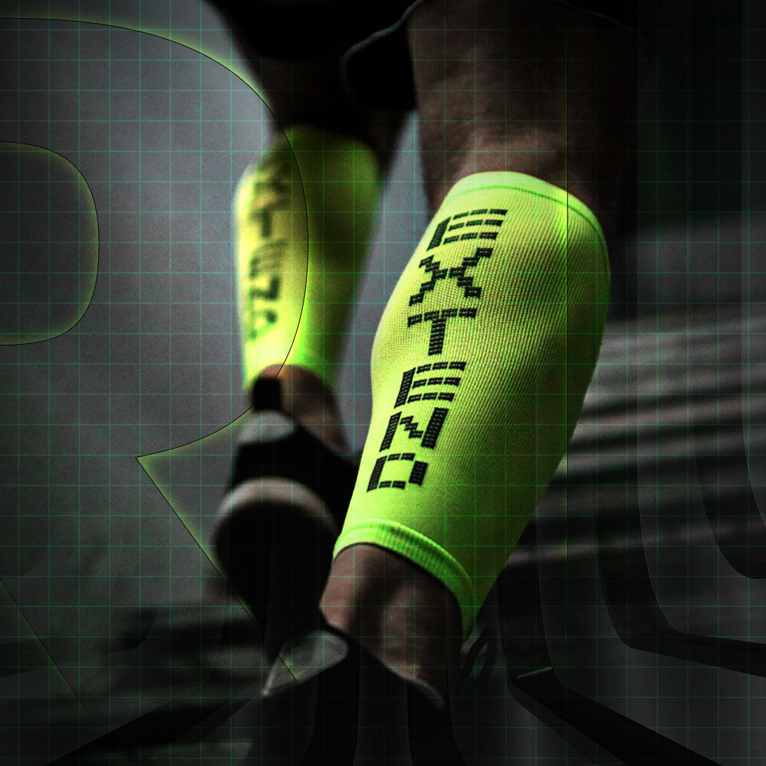 eXtend High – Compression calf sleeves – Lime