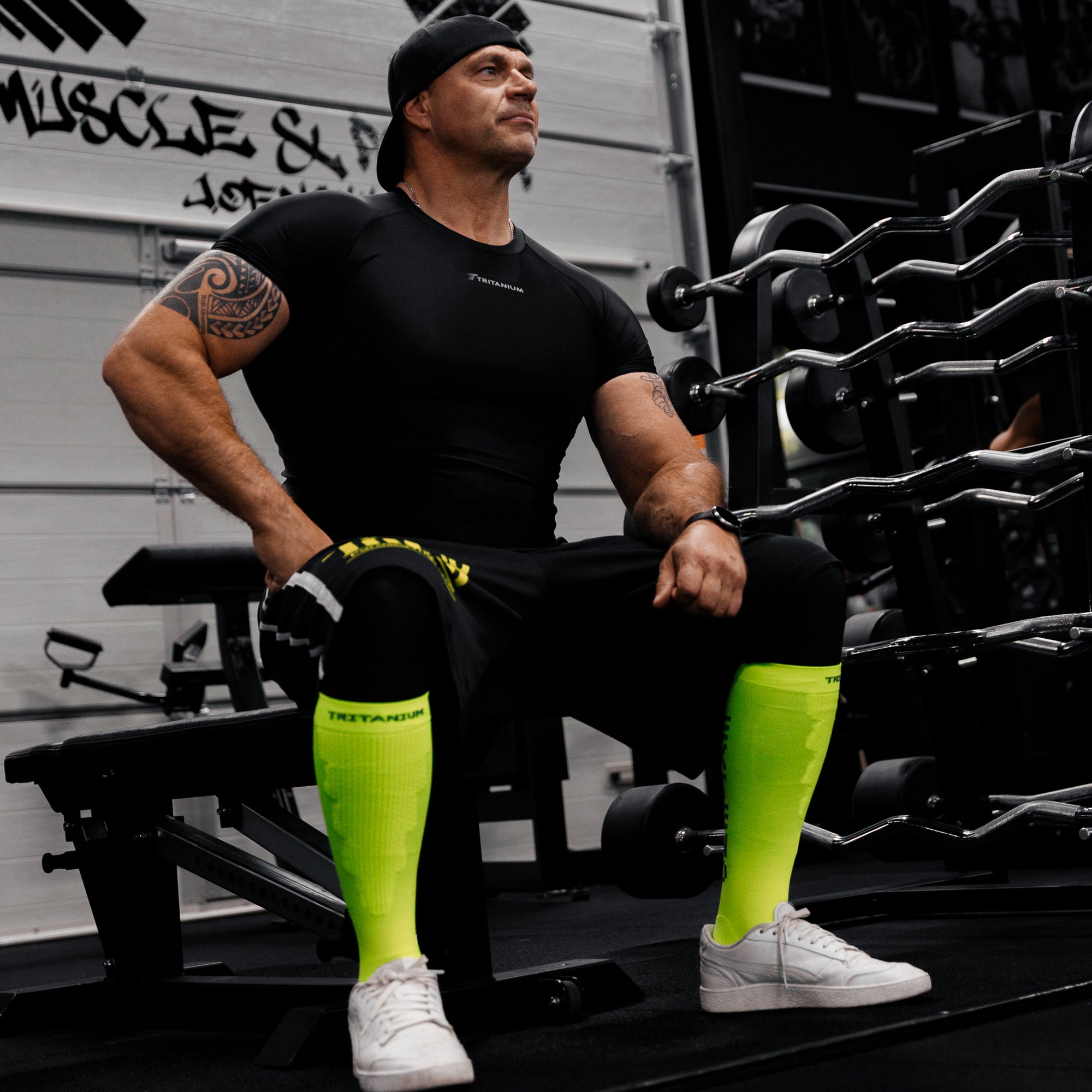 eXtend High – Compression calf sleeves – Lime