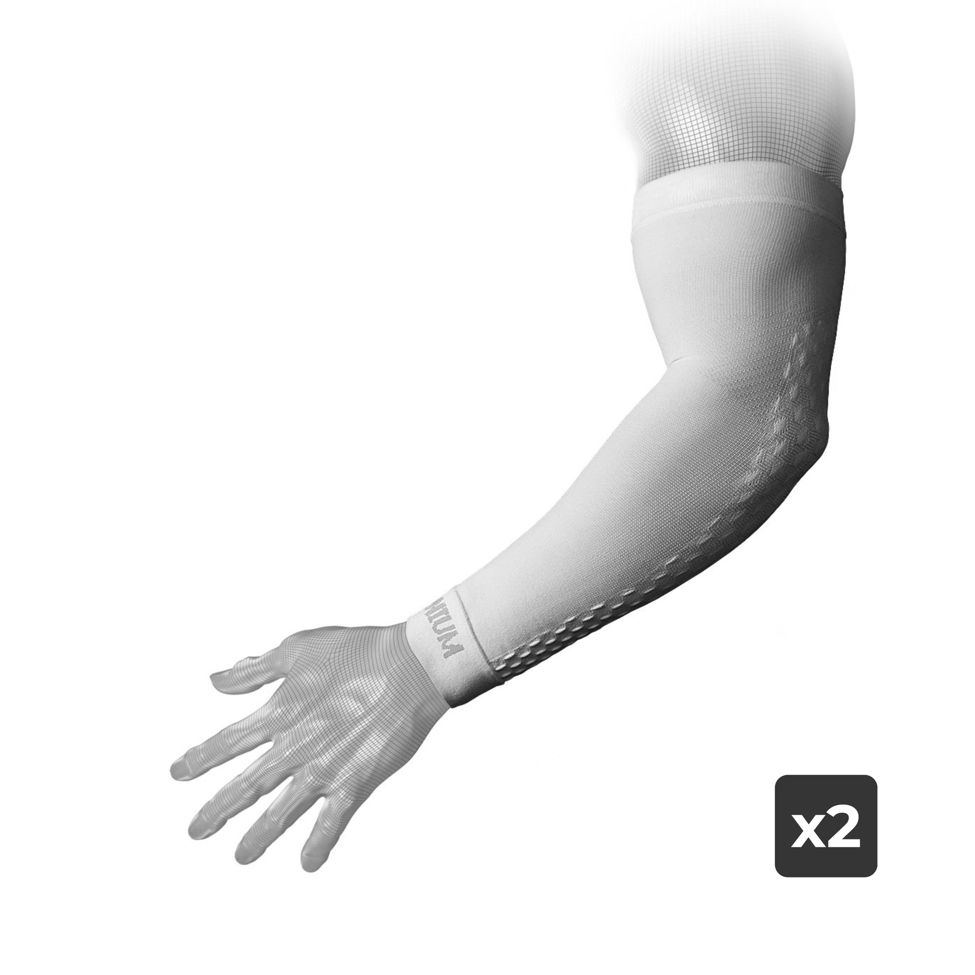 eXtend Low - Compression Sleeves for Recovery - White - x2