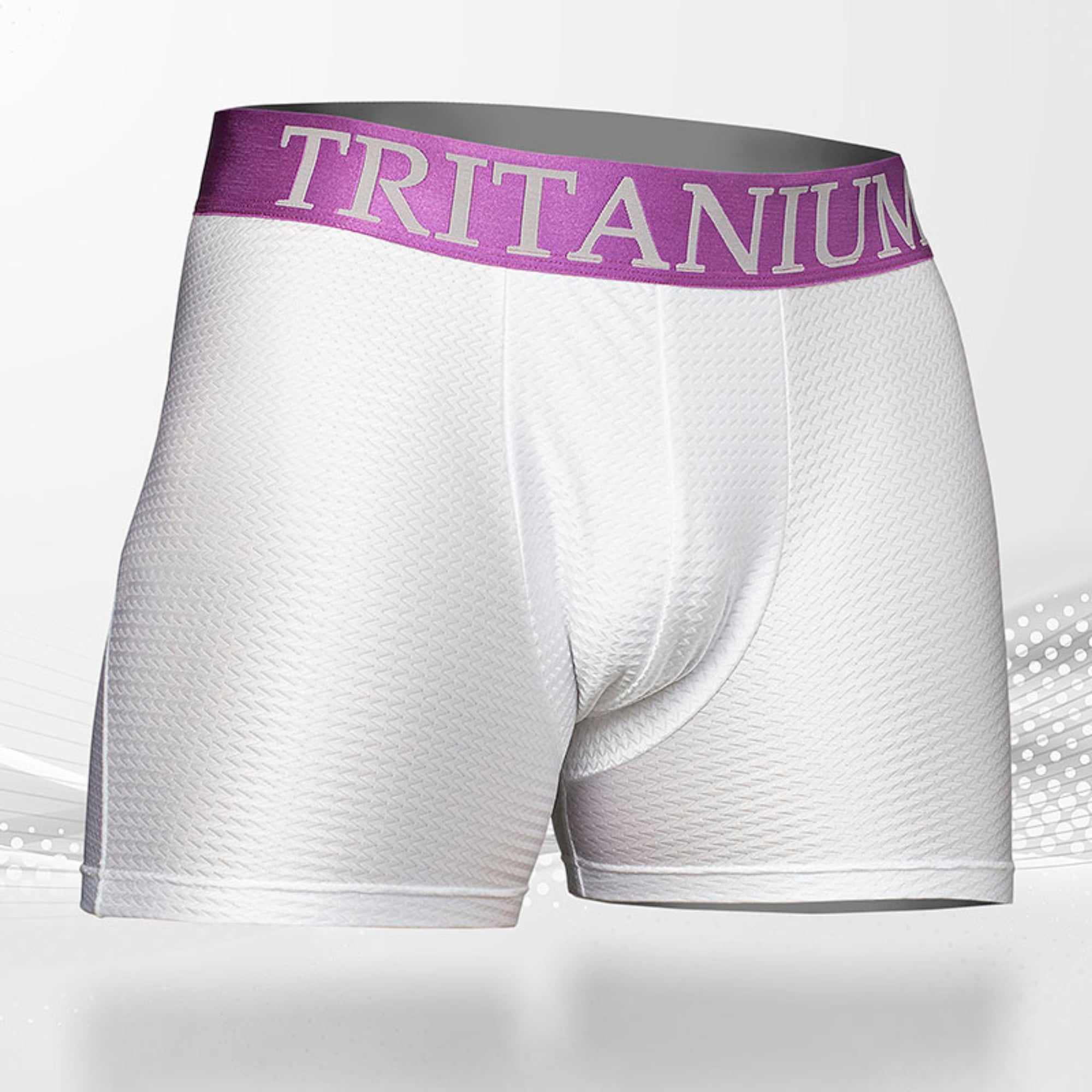 Intense - Men's sports boxers - Icy White.